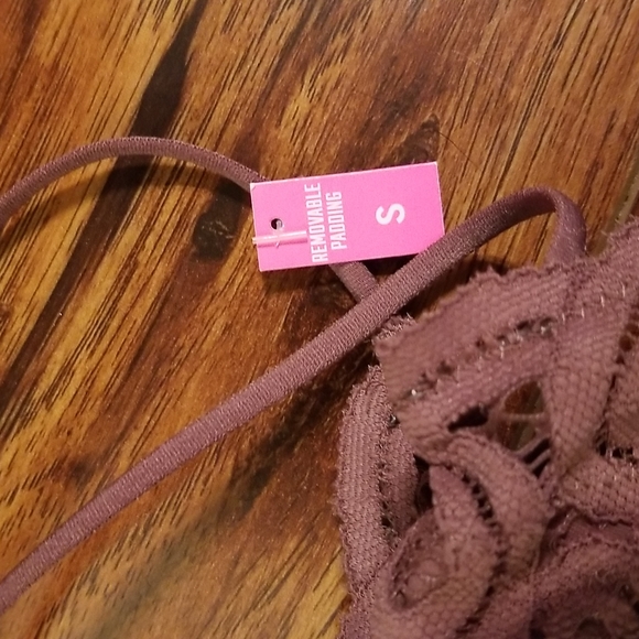 Victoria's Secret PINK longline lace bralette in Mauve color - Picture 4 of 6